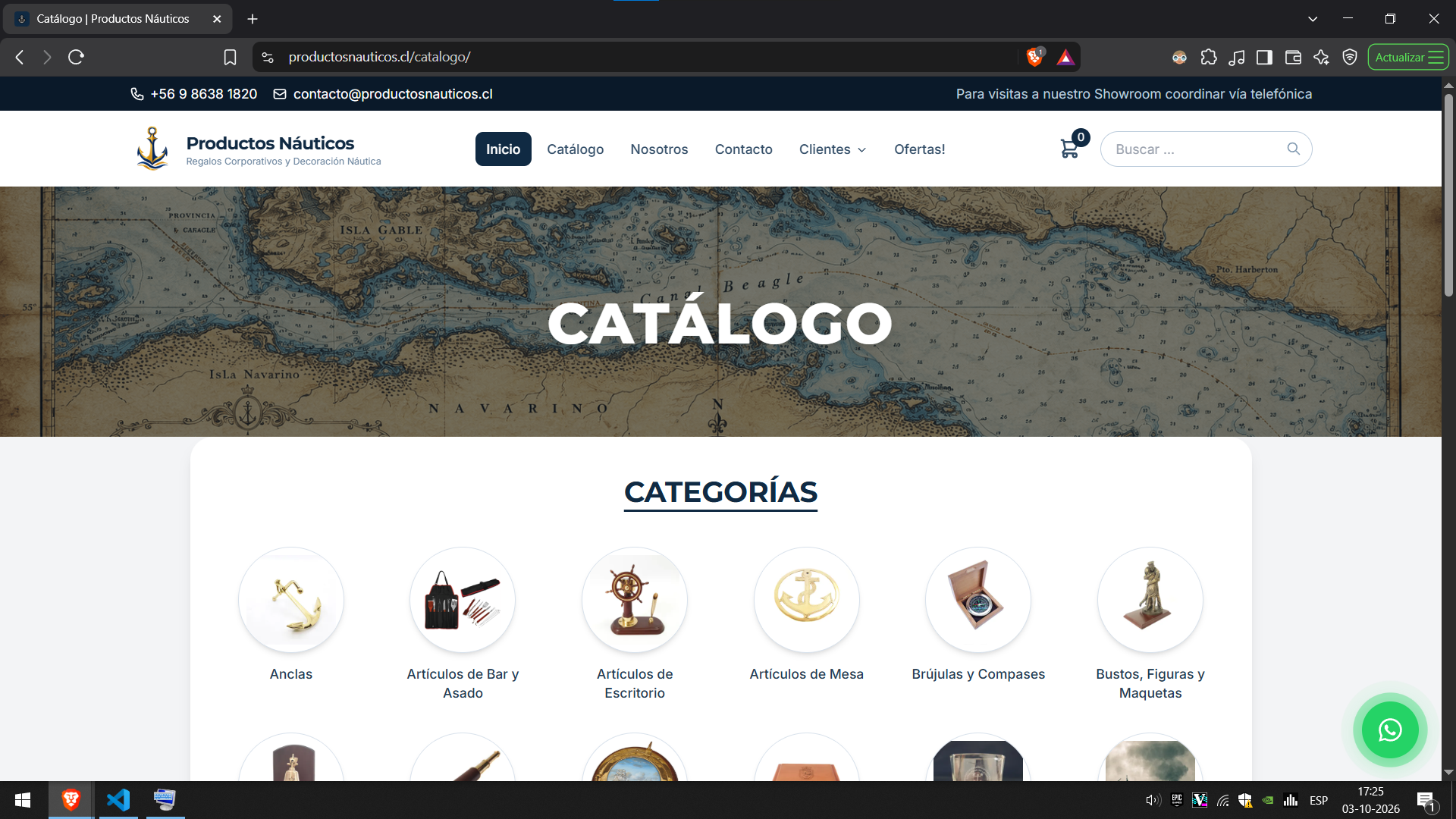 Sitio web de Transportes Dial
