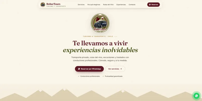 Sitio web de RoberTours